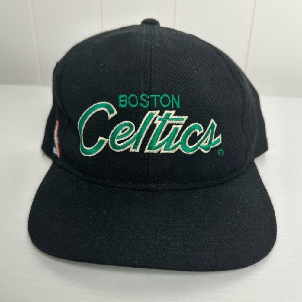 Vintage rare Black 90s Sports Specialties Script Boston Celtics Nba
